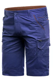 Spodenki męskie QH57 indigo - Risardi - Spodenki męskie - miniaturka - grafika 1