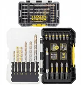 Bity - Stanley Zestaw 19 szt. końcówek udarowych 1/4" + wiertła do muru STA88552-XJ - miniaturka - grafika 1