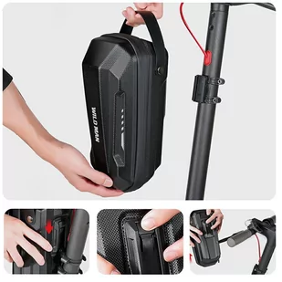 Etui/uchwyt na hulajnogę WILDMAN GD9X PLUS  sakwa na ramę czarna/black - Selfie stick - miniaturka - grafika 4