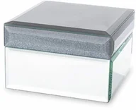 Biżuteria - akcesoria - Szkatułka na biżuterię szklana pudełko glamour 8x12,5x12,5 144816 - miniaturka - grafika 1