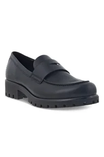ECCO Modtray W - Damskie skórzane loafery - Czarny - Size: 41 (UK 7.5) - Półbuty damskie - miniaturka - grafika 1
