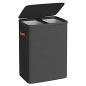 Kosze na bieliznę - Kosz na pranie atramentowa czerń - miniaturka - grafika 1