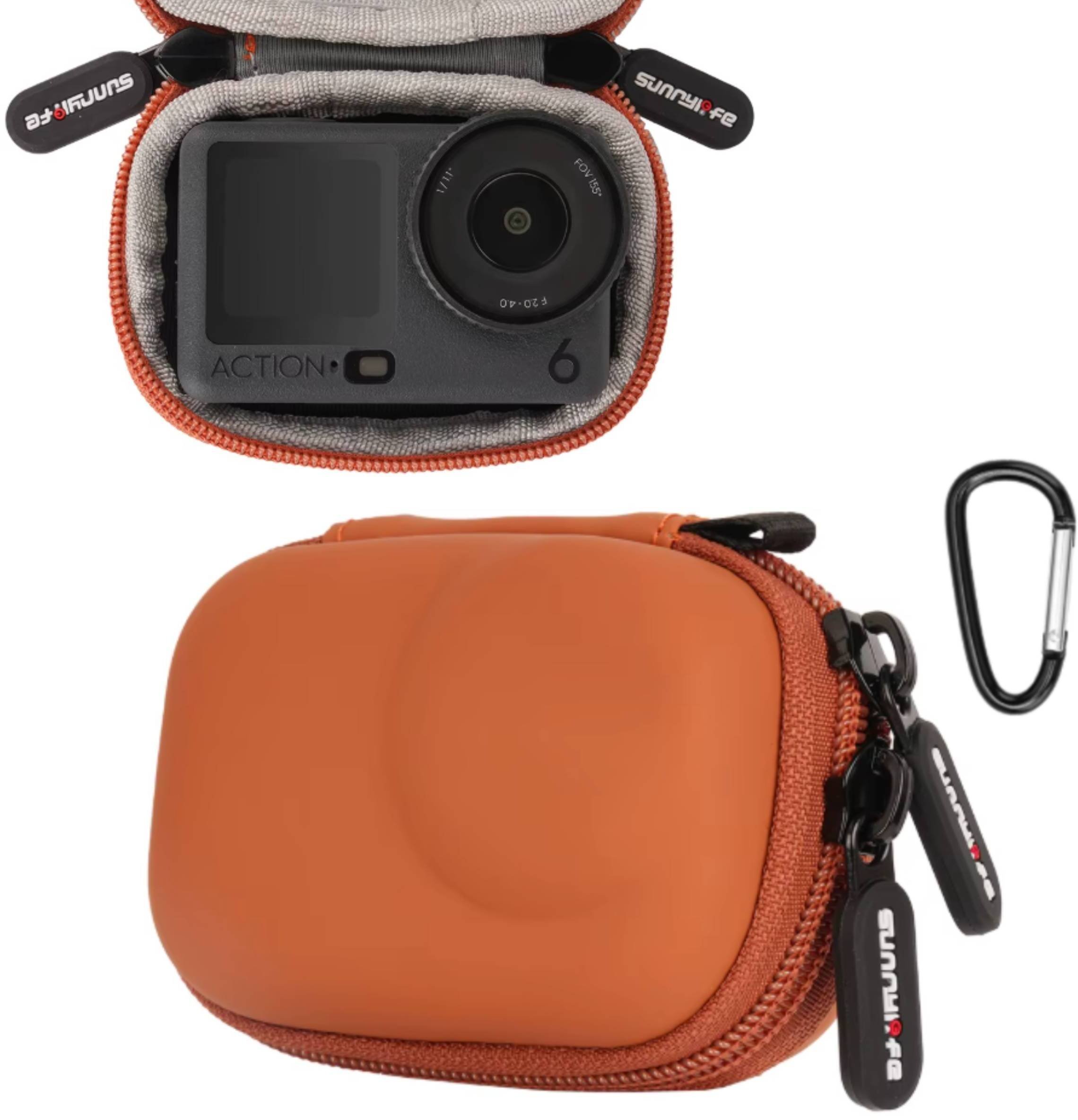 MINI FUTERAŁ CASE ETUI OCHRONNE DO DJI OSMO ACTION 6 / 5 PRO / 4 / 3 POMARAŃCZOWY
