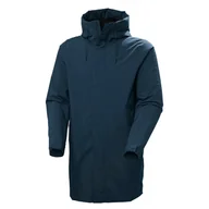 Płaszcze męskie - Męski płaszcz HELLY HANSEN MUNICH INS RAIN COAT 53541_597 – Granatowy - miniaturka - grafika 1