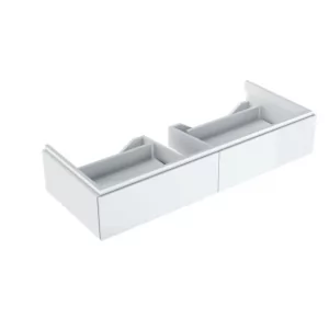 GEBERIT GEBERIT 500.517.01.1 Szafka Xeno2 pod umywalkę 120 cm 2 szuflady biały połysk - Szafki łazienkowe - miniaturka - grafika 1
