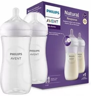 Butelki dla niemowląt - Scy906/02 Butelka Responsywna Natural 2X330Ml - miniaturka - grafika 1