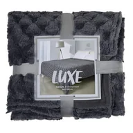 Narzuty - Narzuta Sztuczne Futro Luxe 200X220 Cm Ciemny Szary - miniaturka - grafika 1