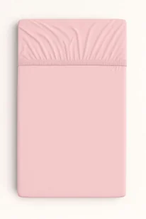 Prześcieradło bawełniane z gumką do łóżeczka 140x70 cm - brudny róż - Prześcieradła dla dzieci - miniaturka - grafika 1