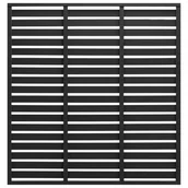 Ogrodzenia - Panel ogrodzeniowy z WPC, 180x180 cm, czarny - miniaturka - grafika 1