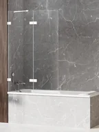 Parawany nawannowe - Parawan nawannowy New Trendy Avexa 110x150 cm 2-częściowy uchylny prawy biały EXK-2975 - miniaturka - grafika 1