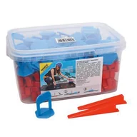 Narzędzia glazurnicze - System poziomowania płytek klin zestaw TEO 50 sztuk - miniaturka - grafika 1