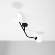 Lampy sufitowe - Aldex Pure lampa sufitowa 2-punktowa czarna 1064D1 - miniaturka - grafika 1