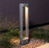 Lampy ogrodowe - FARO BARCELONA Słupek ogrodowy LED Totem, szary, beton, wysokość 61,1 cm - miniaturka - grafika 1