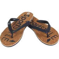 Klapki i japonki damskie - Klapki 4f W H4L19-KLD002 30S ciemny granat brązowe granatowe - 4F - miniaturka - grafika 1