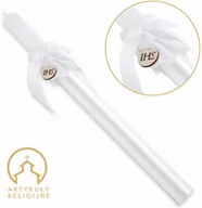 Świece - Zestaw na Pierwszą Komunię 5w1 - świeca, różaniec w etui i modlitewnik - miniaturka - grafika 1