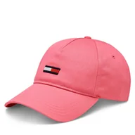 Czapki damskie - Czapka z daszkiem Tommy Jeans Elongated AW0AW15842 Różowy - miniaturka - grafika 1