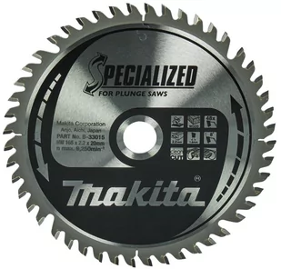 Makita B-33015 piła tarczowa do cięcia drewna 165x20 mm 48 zębów Specialized - Tarcze do pił - miniaturka - grafika 1
