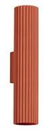 Lampy ścienne - Metalowy karbowany kinkiet w kolorze ochra - D289 T3-M42 - miniaturka - grafika 1