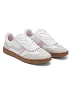 Trampki damskie - Inselhauptstadt Sneakersy w kolorze biało-jasnoróżowo-beżowym - miniaturka - grafika 1