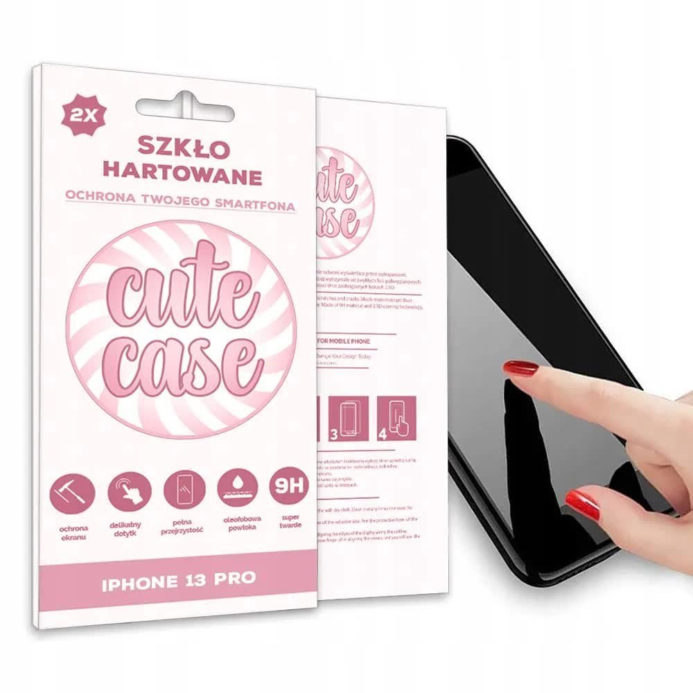 ZESTAW 2x SZKŁO HARTOWANE 9H DO IPHONE 13 PRO