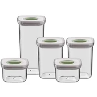 Pojemniki kuchenne - Zestaw 5 pojemników na żywność Berghoff Leo Smart Seal 2 x 0,4 l 2 x 1 l 1 x 1,6 l - miniaturka - grafika 1