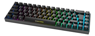 Deltaco Gaming GAM-100-DE QWERTZ Niemiecki Czarny GAM-100-DE - Klawiatury - miniaturka - grafika 1