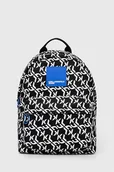 Plecaki - Karl Lagerfeld Jeans plecak damski kolor czarny duży wzorzysty - miniaturka - grafika 1
