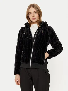 Aulp Futro Valse Czarny Regular Fit - Płaszcze damskie - miniaturka - grafika 1