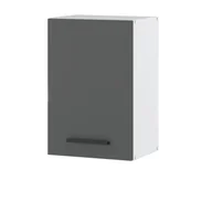 Meble kuchenne - Szafka Kuchenna Wisząca W40 BLANDE Biała Szara Mat - miniaturka - grafika 1