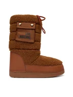 Śniegowce damskie - LOVE MOSCHINO Śniegowce JA24452G0NISM21A Brązowy - miniaturka - grafika 1