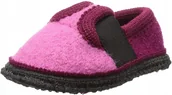 Buty dla dziewczynek - Beck Kapcie Dziecięce Wsuwane Różowe Wełniane 25 Ż7R - miniaturka - grafika 1
