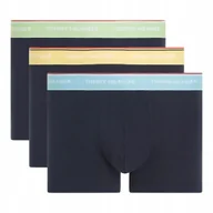 Majtki męskie - TOMMY HILFIGER BOKSERKI MĘSKIE MAJTKI WB TRUNK 3P GRANATOWE r.L - miniaturka - grafika 1