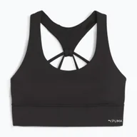 Bielizna sportowa damska - Biustonosz fitness PUMA 4Keepers Evolve Longline puma black - miniaturka - grafika 1