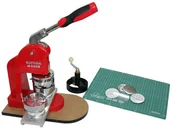 Zestawy narzędziowe - Maszynka do składania znaczków (buttoniarka) - zestaw startowy / 37 mm - miniaturka - grafika 1