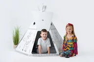 Namioty i tipi dla dzieci - Tektorado tekturowy Namiot tepee do zabawy i malowania - miniaturka - grafika 1