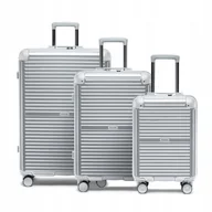 Walizki - PUCCINI Zestaw WALIZEK Podróżnych Poliwęglan PC Komplet Twarde 3w1 PC034-4C - miniaturka - grafika 1