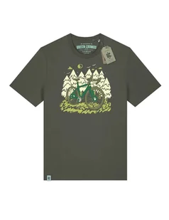 Green Cosmos Premium Koszulka Męska Montains Bike Forest Khaki M - Koszulki męskie - miniaturka - grafika 1