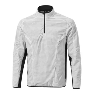 Mizuno Winter Stretch 1/4 Zip Jacket grey kurtka golfowa ocieplana - Golf - miniaturka - grafika 1