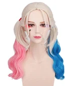Dodatki do strojów karnawałowych - Peruka Harley Quinn Włosy Blond Strój Przebranie - miniaturka - grafika 1