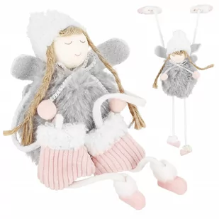 Figurka świąteczna aniołek ozdoba choinkowa lalka - Ozdoby bożonarodzeniowe - miniaturka - grafika 1