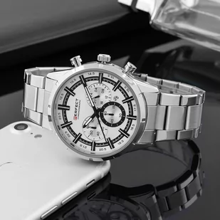 Zegarek ZEGAREK MĘSKI PERFECT M507CH - CHRONOGRAF (zp378a) + BOX - Zegarki męskie - miniaturka - grafika 3