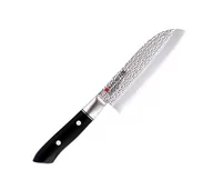 Noże kuchenne - Kasumi Nóż Santoku Ze Stali Nierdzewnej Młotkowany Czarny 13 Cm - miniaturka - grafika 1