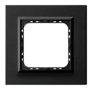 Klawisze i ramki - Ospel Ramka  pojedyncza SONATA metal 4mm - antracyt/czarna - miniaturka - grafika 1