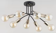 Lampy sufitowe - Alfa Lanti lampa wisząca 8-punktowa czarna/złota 63098 - miniaturka - grafika 1