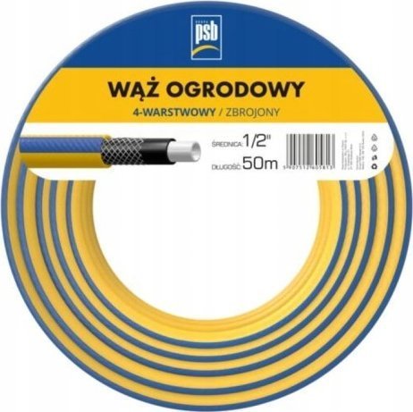 Cellfast Wąż ogrodowy 4 warstwowy 1/2 50 m wytrzymały
