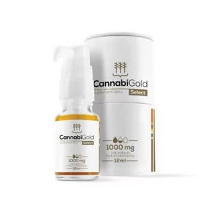 Cannabi Gold Olejek Cbd z konopi wł 1000 mg/12 ml - Suplementy naturalne - miniaturka - grafika 1