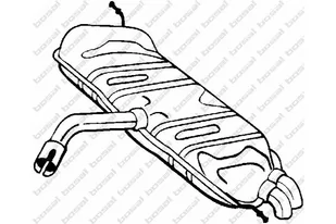 BOSAL Tłumik końcowy 233-723 - Tłumiki - miniaturka - grafika 1