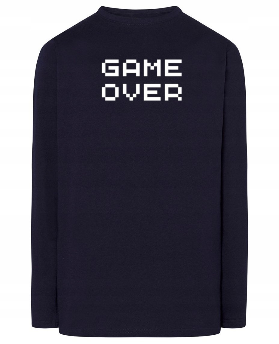 Longsleeve męski nadruk GAME OVER r.4XL