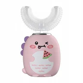 Szczoteczki do zębów dla dzieci - Szczoteczka soniczna U-kształtna dla dzieci 3–12 lat, dinozaur, IPX7 - miniaturka - grafika 1