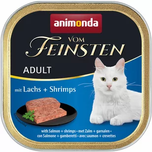 Animonda vom Feinsten Adult Ryby, 32 x 100 g - Łosoś z krewetkami - Mokra karma dla kotów - miniaturka - grafika 1